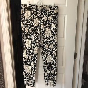 H&M printed black & white ankle pants